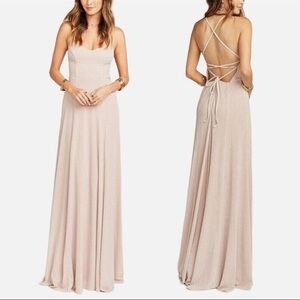 Show Me Your Mumu Godshaw Goddess Gown New With Tag XL Sand Beige Tan Bridesmaid
